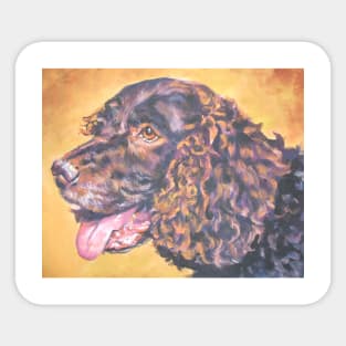 American Water Spaniel Fine Art Painting Sticker